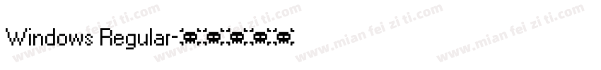 Windows Regular字体转换